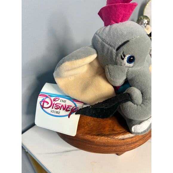 Vintage Disney Store Mini Bean Bag Dumbo 8” Plush Tagged 90s Era Circus Costume - Picture 3 of 11